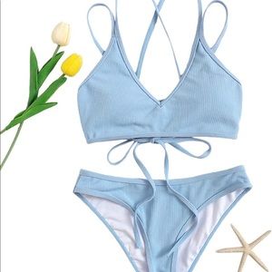 SweatyRocks Blue Women’s Bathing Suit